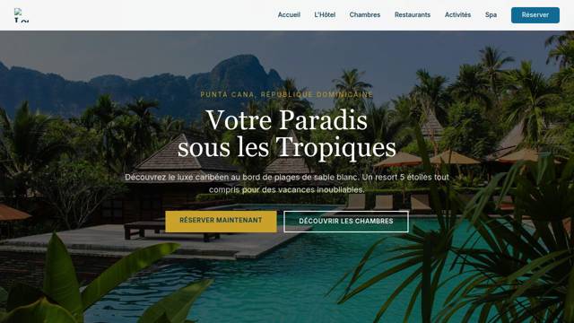 Resort Tropical Luxueux