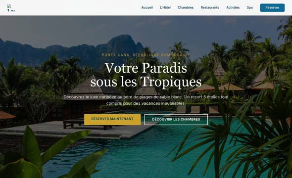 Paraíso Resort – Hôtel Luxe Tout-Compris Tropical